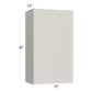 RTA Milan Beige Matte 21" x 36" Wall Cabinet-Left Hinged with 2 Finished Sides