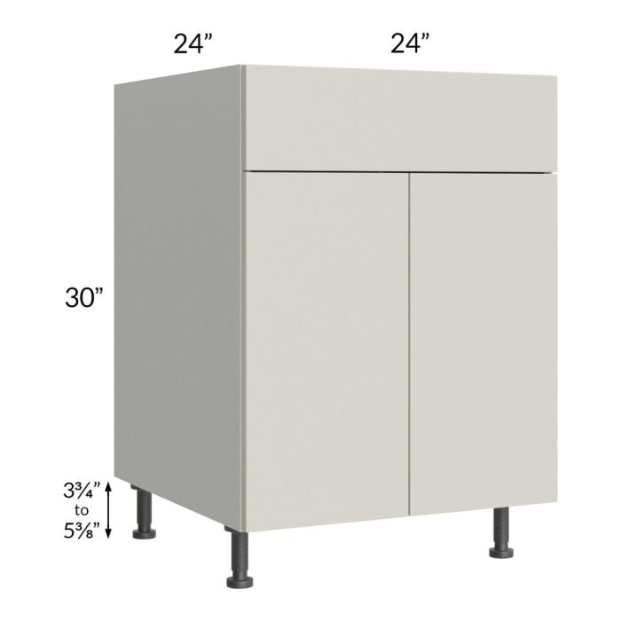 RTA Milan Beige Matte 24" Base Cabinet with 1 Finished Side