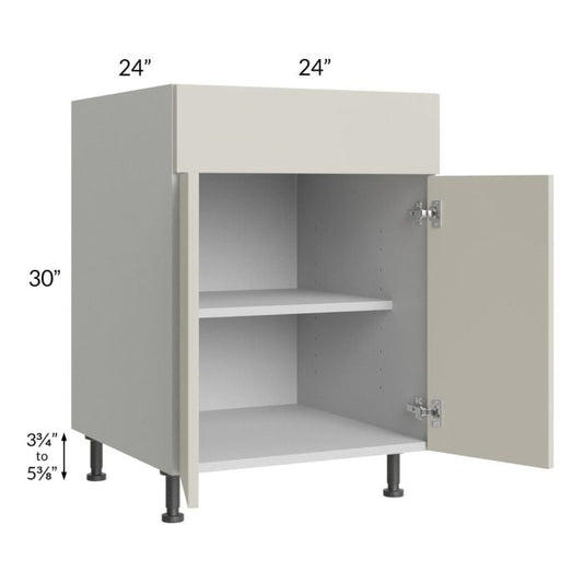 RTA Milan Beige Matte 24" Base Cabinet with 2 Finished Sides