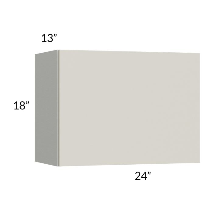 RTA Milan Beige Matte 24" Countertop Wall Appliance Cabinet