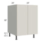 RTA Milan Beige Matte 24" Full Height Door Base Cabinet
