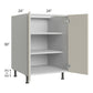 RTA Milan Beige Matte 24" Full Height Door Base Cabinet