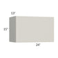 RTA Milan Beige Matte 24" x 15" Lift-Up Door Wall Cabinet with 2 Finished End Panels