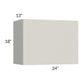 RTA Milan Beige Matte 24" x 18" Lift-Up Door Wall Cabinet with 2 Finished End Panels