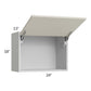 RTA Milan Beige Matte 24" x 18" Lift-Up Door Wall Cabinet