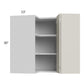 RTA Milan Beige Matte 24" x 30" Square Corner Wall Cabinet-Right Hinged
