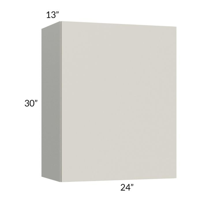 RTA Milan Beige Matte 24" x 30" Wall Cabinet (1 door)-Right Hinged