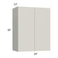 RTA Milan Beige Matte 24" x 30" Wall Cabinet