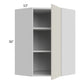 RTA Milan Beige Matte 24" x 36" Diagonal Corner Wall Cabinet-Right Hinged