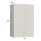 RTA Milan Beige Matte 24" x 36" Wall Cabinet with 1 Finished End Panel