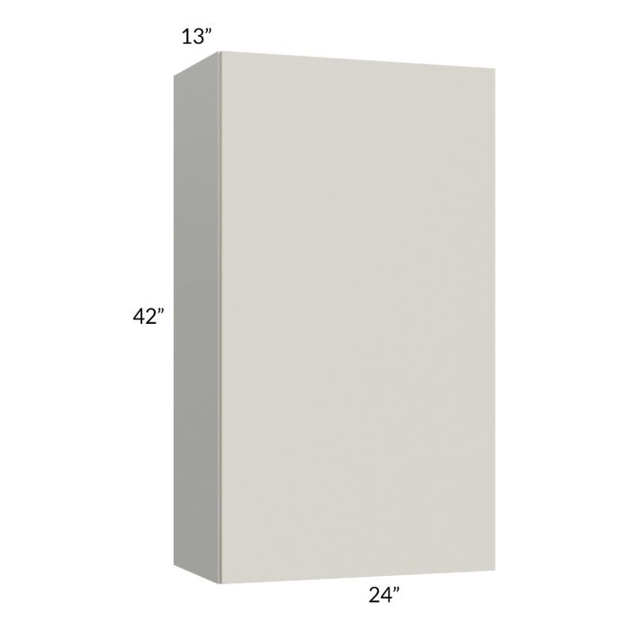 RTA Milan Beige Matte 24" x 42" Wall Cabinet (1 door)-Right Hinged