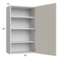 RTA Milan Beige Matte 24" x 42" Wall Cabinet (1 door)-Right Hinged
