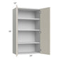 RTA Milan Beige Matte 24" x 42" Wall Cabinet
