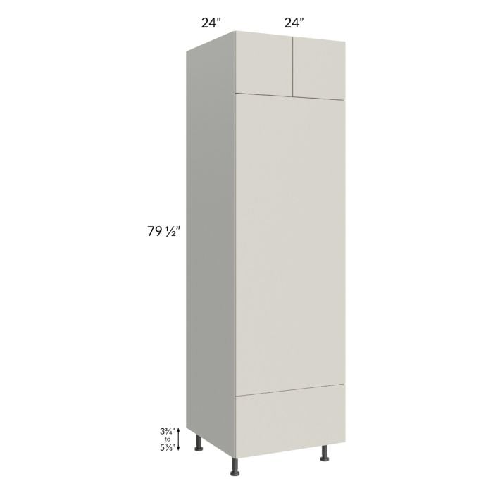 RTA Milan Beige Matte 24" x 84" Double Oven Cabinet