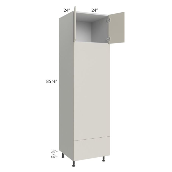 RTA Milan Beige Matte 24" x 90" Double Oven Cabinet