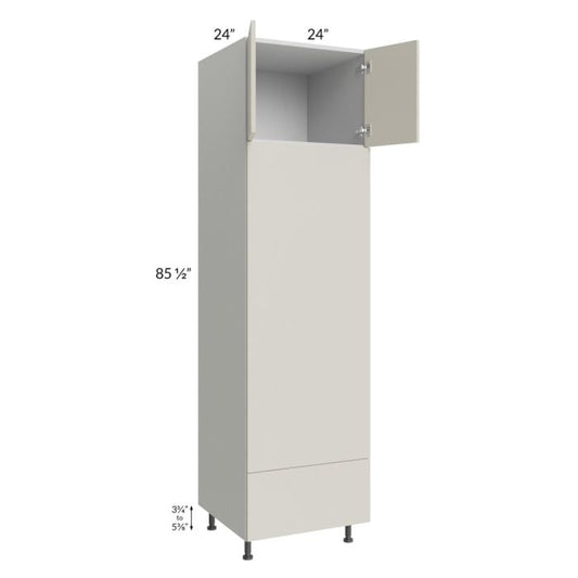 RTA Milan Beige Matte 24" x 90" Double Oven Cabinet
