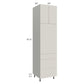 RTA Milan Beige Matte 24" x 96" Single Oven Cabinet with 3 Drawers