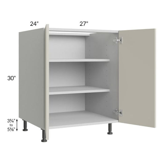 RTA Milan Beige Matte 27" Full Height Door Base Cabinet
