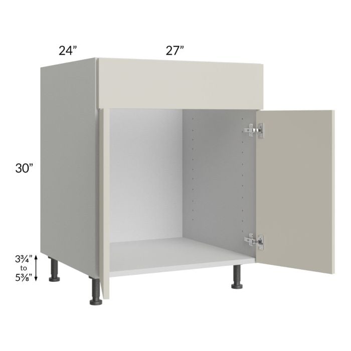 RTA Milan Beige Matte 27" Sink Base Cabinet