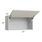 RTA Milan Beige Matte 27" x 15" Lift-Up Door Wall Cabinet