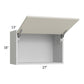 RTA Milan Beige Matte 27" x 18" Lift-Up Door Wall Cabinet