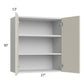 RTA Milan Beige Matte 27" x 30" Wall Cabinet
