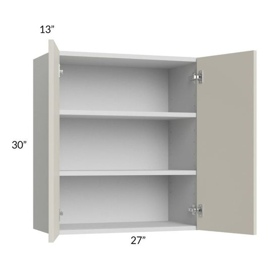 RTA Milan Beige Matte 27" x 30" Wall Cabinet