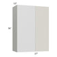 RTA Milan Beige Matte 27" x 36" Blind Corner Wall Cabinet-Left-Hinged Door on Right