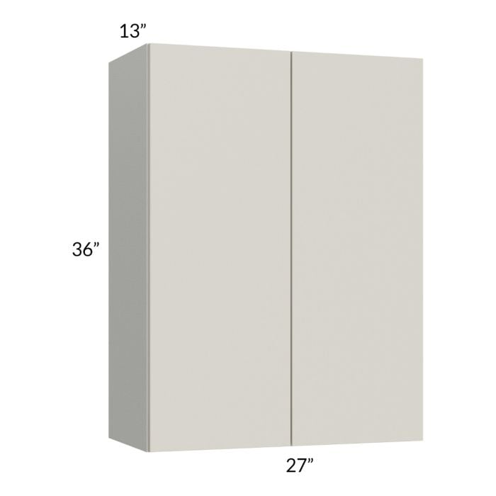 RTA Milan Beige Matte 27" x 36" Wall Cabinet with 2 Finished End Panels