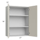 RTA Milan Beige Matte 27" x 36" Wall Cabinet