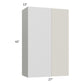 RTA Milan Beige Matte 27" x 42" Blind Corner Wall Cabinet-Left-Hinged Door on Right
