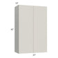 RTA Milan Beige Matte 27" x 42" Wall Cabinet with 2 Finished End Panels