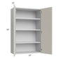 RTA Milan Beige Matte 27" x 42" Wall Cabinet with 2 Finished End Panels