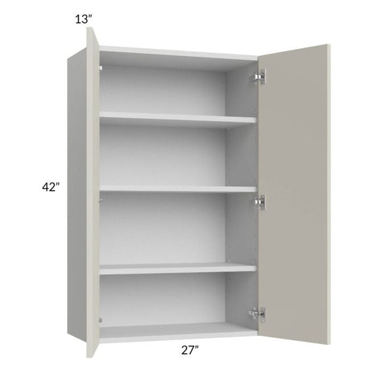 RTA Milan Beige Matte 27" x 42" Wall Cabinet