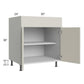 RTA Milan Beige Matte 30" Base Cabinet with 1 Roll Out Tray