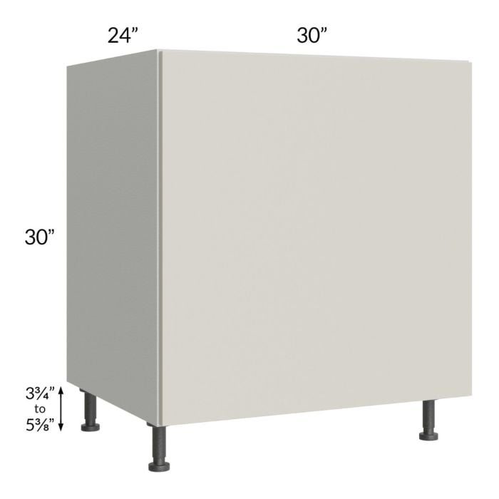 RTA Milan Beige Matte 30" Base Oven Cabinet with 2 Heat Shields