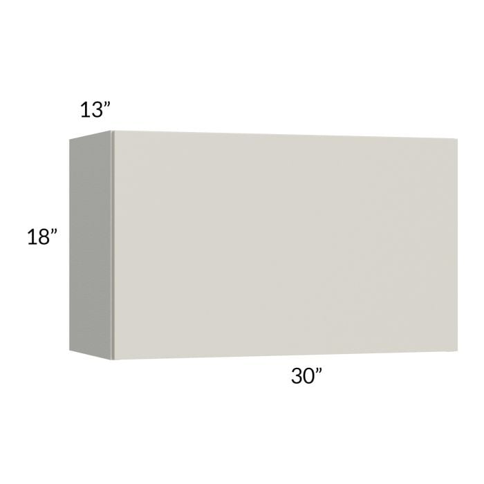 RTA Milan Beige Matte 30" Countertop Wall Appliance Cabinet