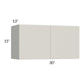 RTA Milan Beige Matte 30" x 15" Wall Cabinet with 2 Finished End Panels