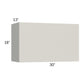 RTA Milan Beige Matte 30" x 18" Lift-Up Door Wall Cabinet with 2 Finished End Panels