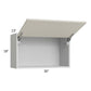 RTA Milan Beige Matte 30" x 18" Lift-Up Door Wall Cabinet