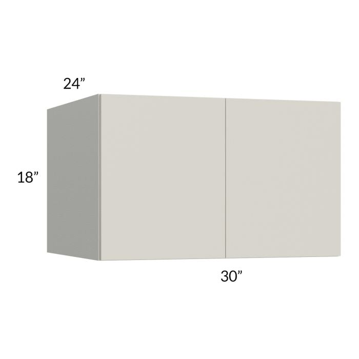 RTA Milan Beige Matte 30" x 18" x 24" Wall Cabinet
