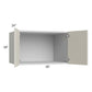 RTA Milan Beige Matte 30" x 18" x 24" Wall Cabinet with 2 Finished End Panels