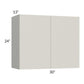 RTA Milan Beige Matte 30" x 24" Wall Cabinet with 1 Finished End Panel