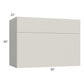 RTA Milan Beige Matte 30" x 30" x 21" Microwave Wall Cabinet