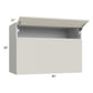 RTA Milan Beige Matte 30" x 30" x 21" Microwave Wall Cabinet