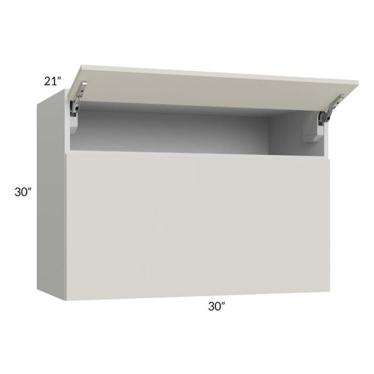 RTA Milan Beige Matte 30" x 30" x 21" Microwave Wall Cabinet