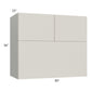 RTA Milan Beige Matte 30" x 36" x 21" Microwave Wall Cabinet