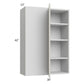 RTA Milan Beige Matte 30" x 42" Blind Corner Wall Cabinet-Right-Hinged Door on Left with 1 Finished End Panel