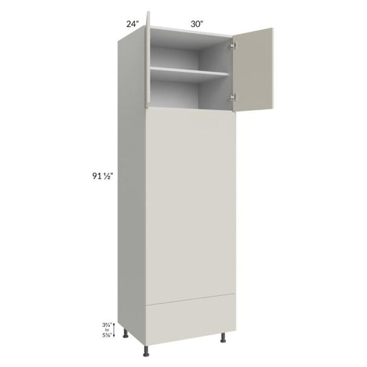 RTA Milan Beige Matte 30" x 96" Double Oven Cabinet