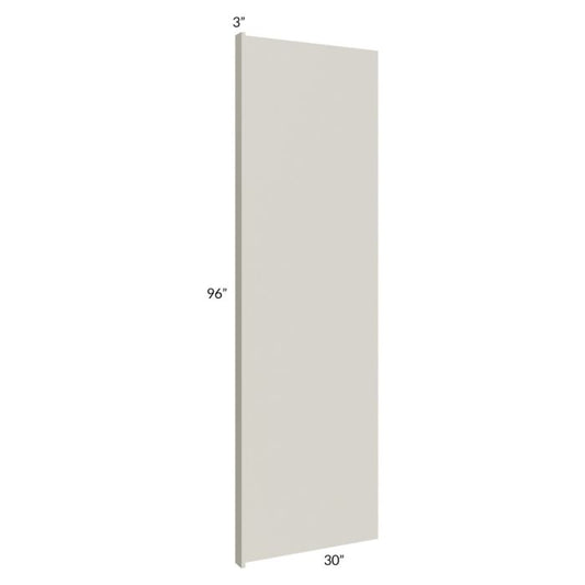 RTA Milan Beige Matte 30" x 96" Refrigerator End Panel with 3" Stile